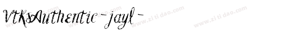 VtksAuthentic-jayl字体转换