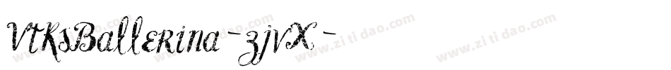 VtksBallerina-zjvX字体转换