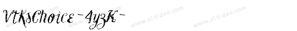 VtksChoice-4yzK字体转换