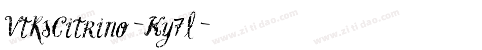 VtksCitrino-Ky7l字体转换