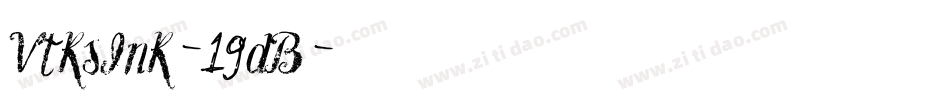 VtksInk-19dB字体转换
