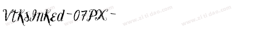 VtksInked-07PX字体转换