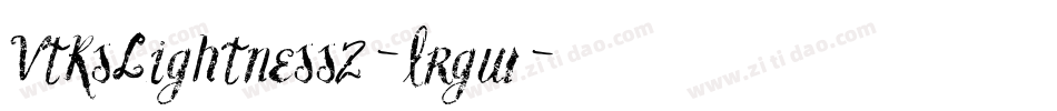 VtksLightness2-lrgw字体转换