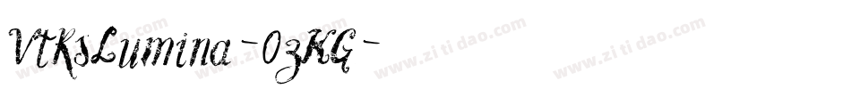 VtksLumina-0zKG字体转换