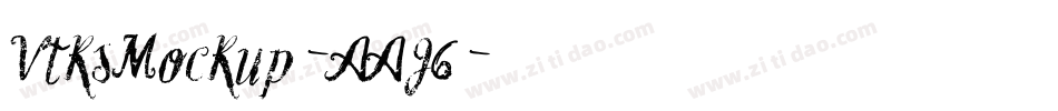 VtksMockup-AAJ6字体转换