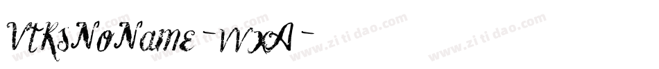 VtksNoName-vvxA字体转换
