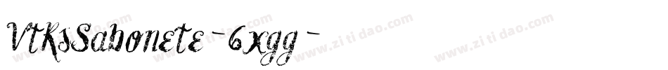 VtksSabonete-6xgg字体转换