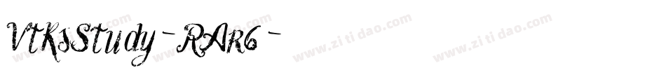 VtksStudy-RAr6字体转换