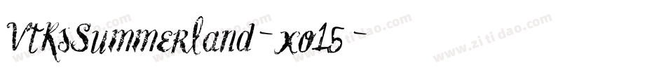 VtksSummerland-xo15字体转换