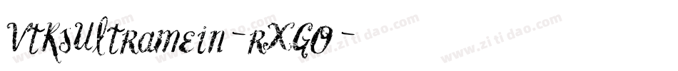 VtksUltramein-rXGO字体转换