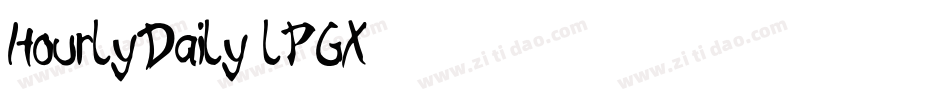 HourlyDaily-lPGX字体转换