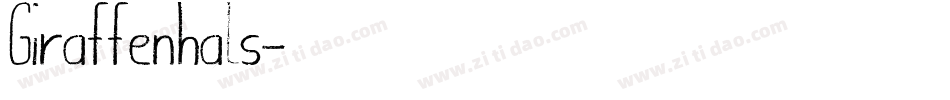 Giraffenhals字体转换