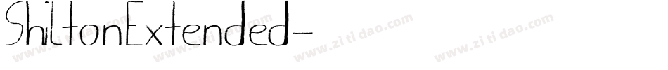 ShiltonExtended字体转换