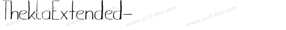 TheklaExtended字体转换