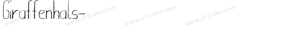 Giraffenhals字体转换