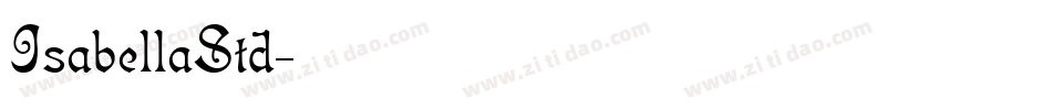 IsabellaStd字体转换