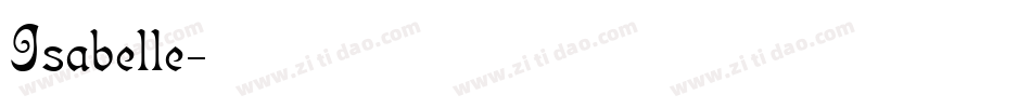 Isabelle字体转换