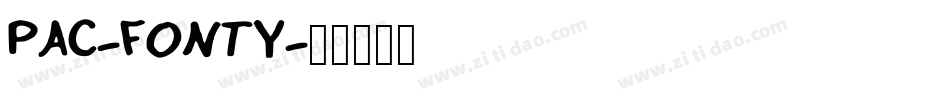 PAC-FONTY字体转换