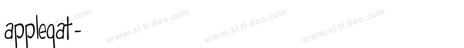 applegat字体转换