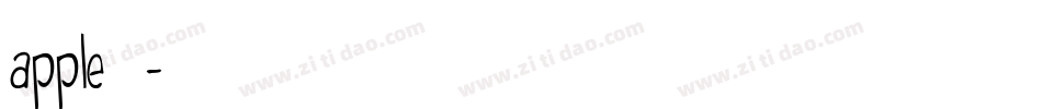 apple字库字体转换