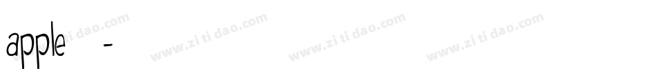 apple的字库字体转换