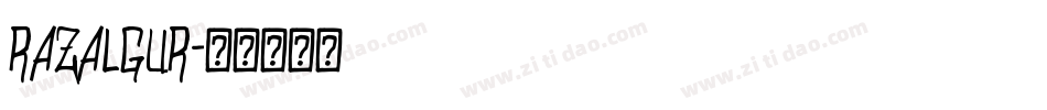 Razalgur字体转换