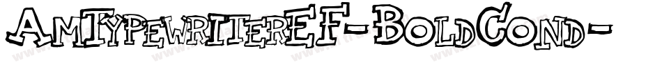 AmTypewriterEF-BoldCond字体转换