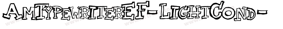 AmTypewriterEF-LightCond字体转换
