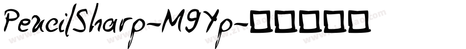 PencilSharp-M9Yp字体转换