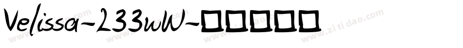 Velissa-L33wW字体转换