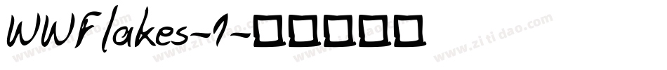 WWFlakes-1字体转换