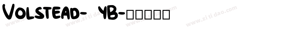 Volstead-70yB字体转换