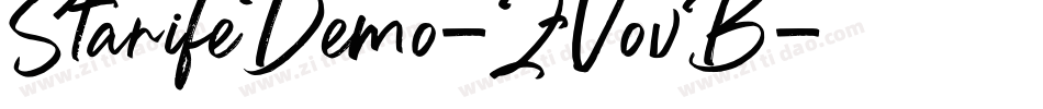StarifeDemo-ZVovB字体转换