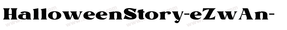 HalloweenStory-eZwAn字体转换