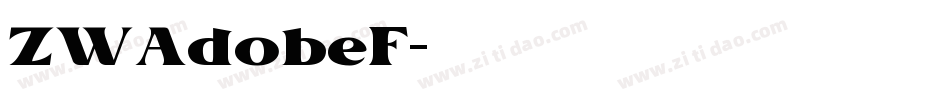 ZWAdobeF字体转换