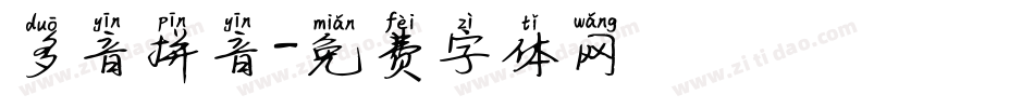 多音拼音字体转换