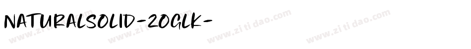 NaturalSolid-2OgLK字体转换