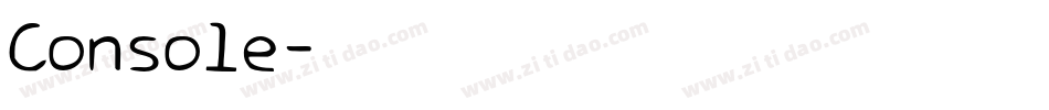 Console字体转换