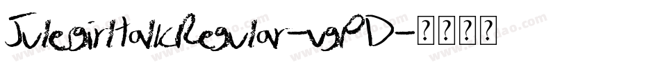 JulesgirltalkRegular-vgPD字体转换