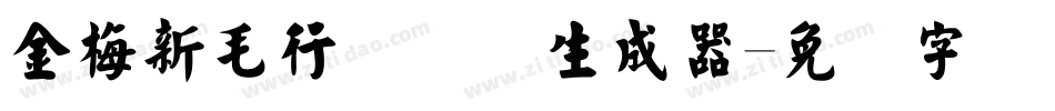 金梅新毛行国际码生成器字体转换