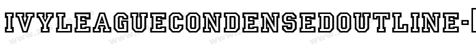 IvyLeagueCondensedOutline字体转换