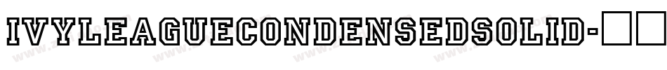 IvyLeagueCondensedSolid字体转换
