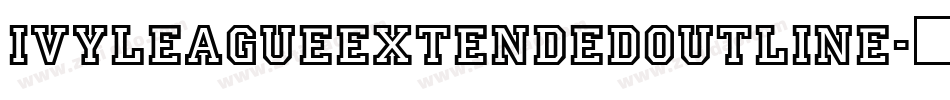 IvyLeagueExtendedOutline字体转换