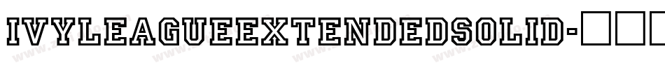 IvyLeagueExtendedSolid字体转换