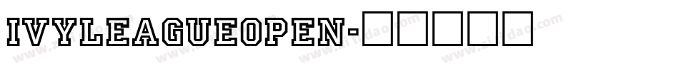 IvyLeagueOpen字体转换