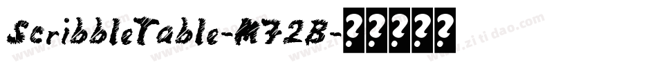 ScribbleTable-M72B字体转换