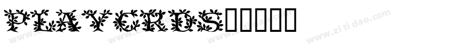PLAYCRDS字体转换