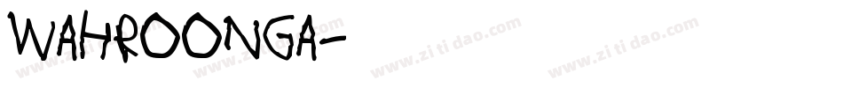 Wahroonga字体转换