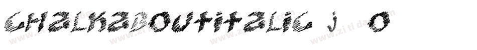 ChalkaboutItalic-j21O字体转换