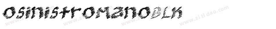 OSinistromanoBLK字体转换